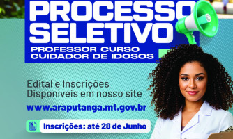 PROCESSO SELETIVO | Professor Curso Cuidador de Idosos